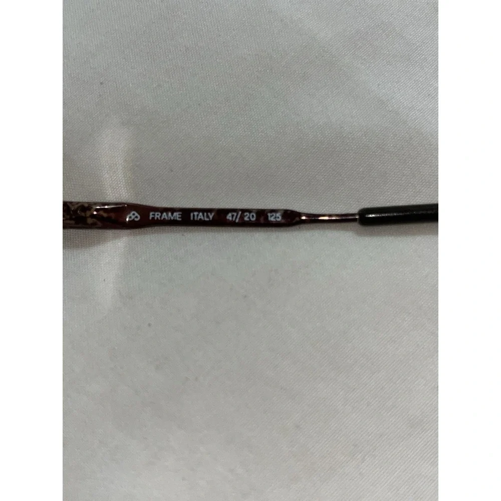 Luxottica 402 Eye Glasses Round Burgundy Tortoise Shell Carbomahogany 47-20-140